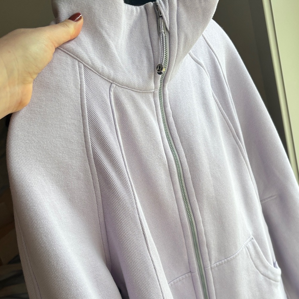 Lavender Scuba Funnel-Neck Zip Hoodie M/L - Picture 7 of 7